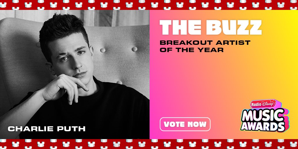 radiodisney's tweet photo. RT to vote for #CharliePuth for #TheBuzz! @radiodisney #RDMA @charlieputh https://t.co/MgidGI58UT