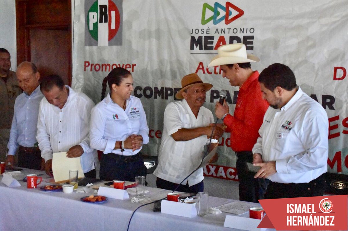 hernandezderas's tweet photo. En todo México los cenecistas nos estamos preparando para un gran triunfo este primero de julio.

¡Los liderazgos de la próxima diputada federal por #Oaxaca, @Liborio_Miriam, @almonte_dr y @JoseAMeadeK son garantía de ello! #MeadePresidente https://t.co/NQLt5c0lof