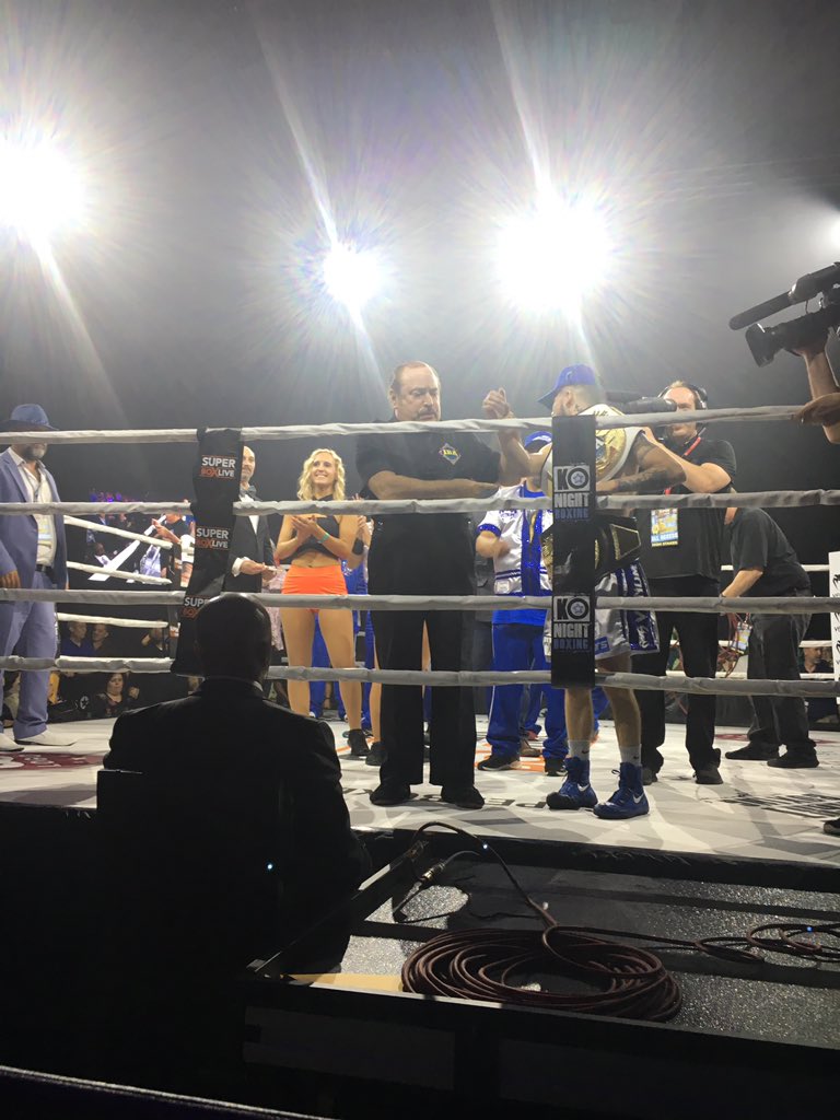 jiggyjaguar's tweet photo. The results from the #highstakes nico wins rd1 2:52 iba world title @daviddiamante @corey_erdman @KONightBoxing, @SCSportsTV, @KansasStarArena, @IntegratedPPV, @Fitetv, @NeonStarSE, @DiBellaEnt, @LouDiBella, @fightpublicist @SeanWheelock @KansasBoxing @kansas_star @NicoMHernandez https://t.co/13URzsM6En