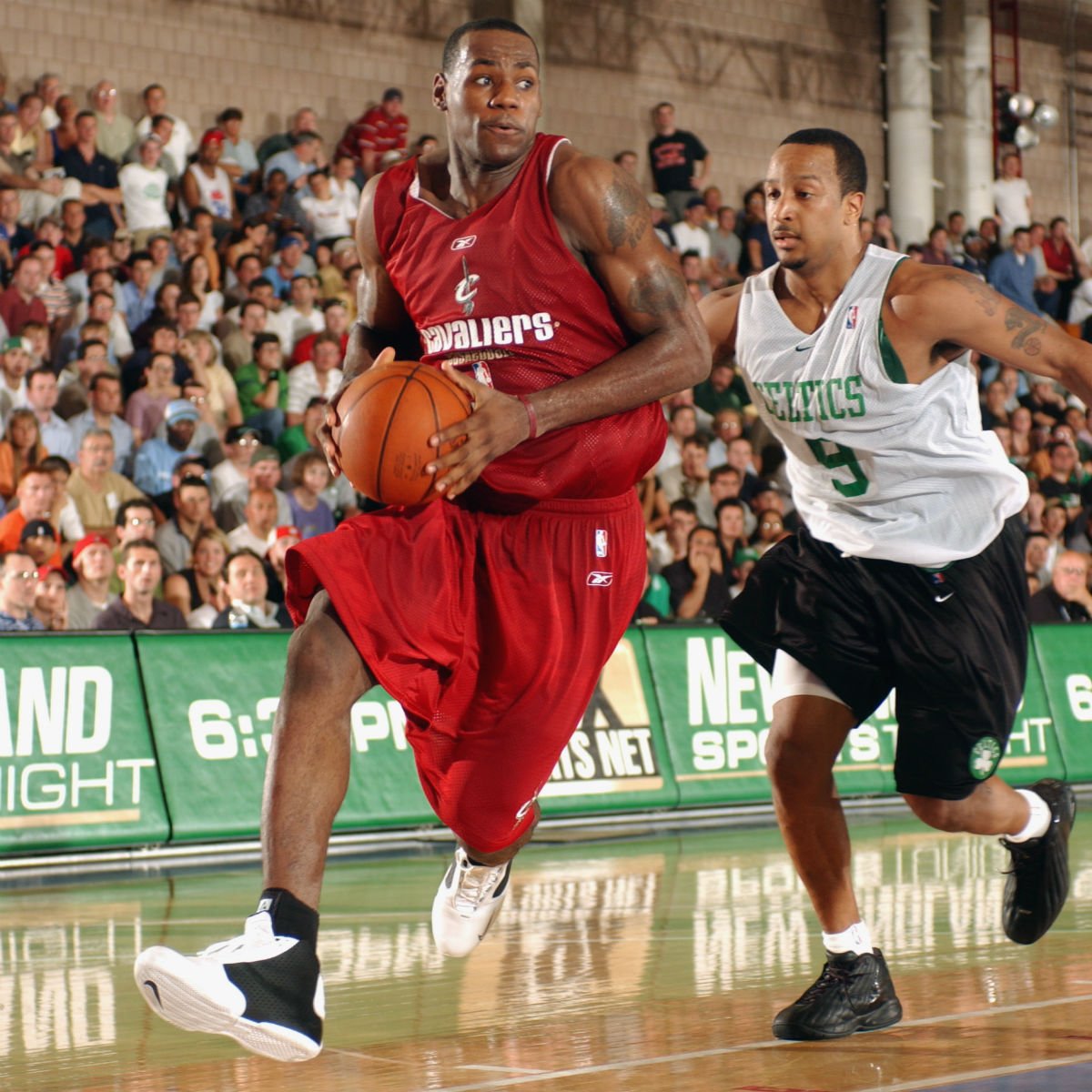 SoleCollector.com on Twitter: ".@KingJames' first ever game against the Celtics during Summer League 2003. Nike Zoom Flight 2K3 on-foot. Will the Cavs get back into the Eastern Conference tonight? https://t.co/0o3ziKaZbn" /