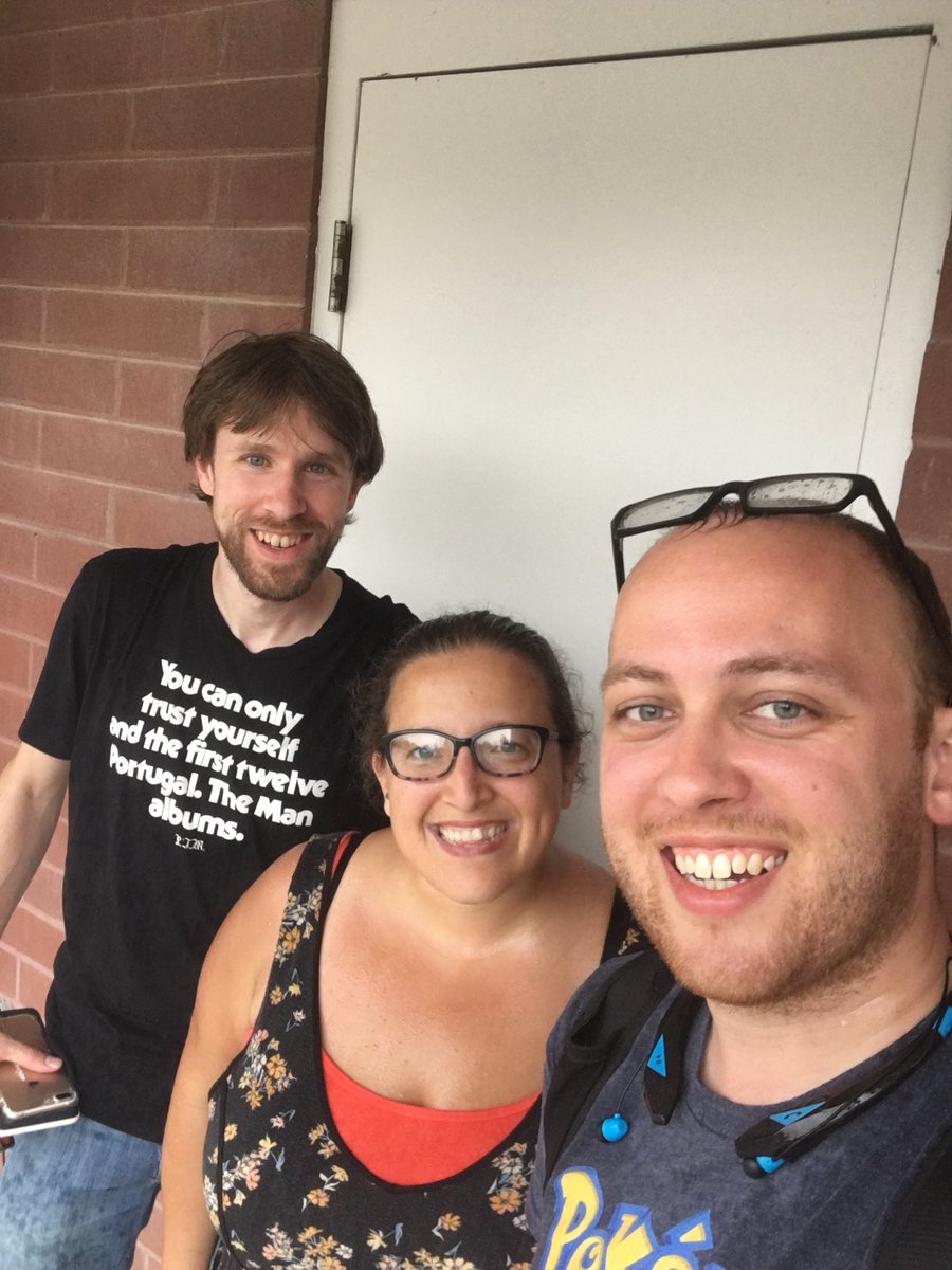 mattymatt5's tweet photo. Hey @PokemonGo_Radio I met the man, the myth, the legend. We survived the 80° heat and then rain to get our shiny Charmander and 3 man an Absol in the process. @pidgeygrabba and Mrs grabba we gotta do this again. 😄 #PokemonGoRadio #PokemonGo #PokemonGOCommunityDay https://t.co/QXVHot1FGn