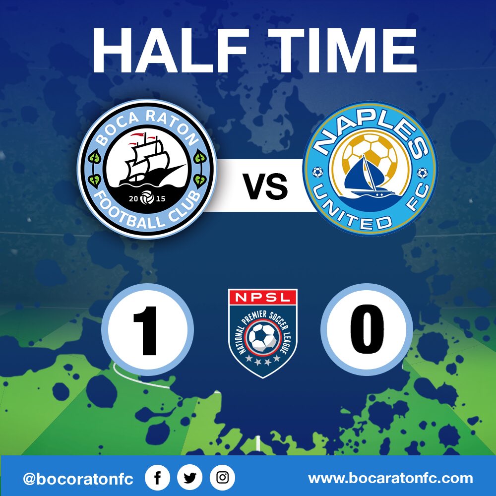 BocaRatonFC's tweet photo. Halftime here at #AtlanticHigh. #wearebocaraton #bocanation https://t.co/4LYmCJaJ0T
