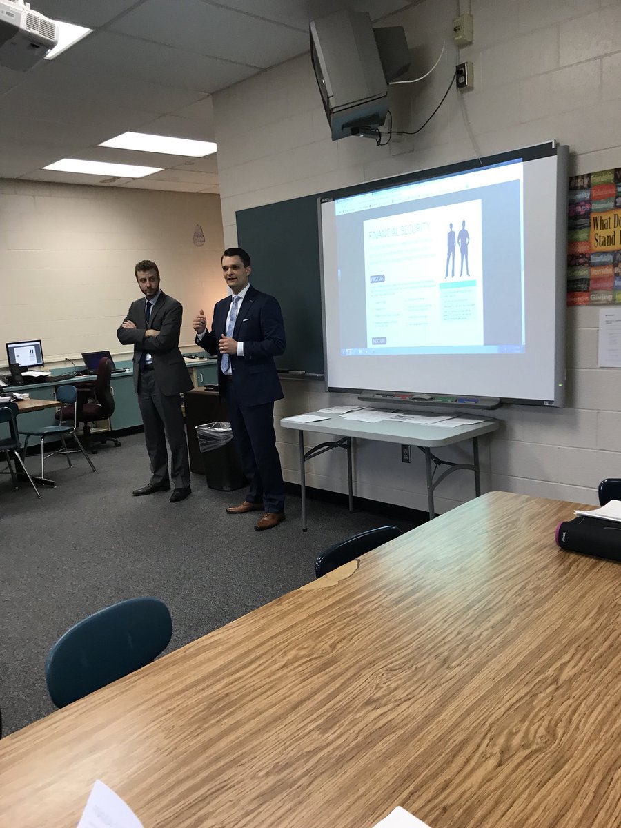 Mitch Staugler and Ryan Donovan from Northwestern Mutual shares the importance of financial planning with <a href="/DavidsonHS/">Hilliard Davidson</a> FCS students today