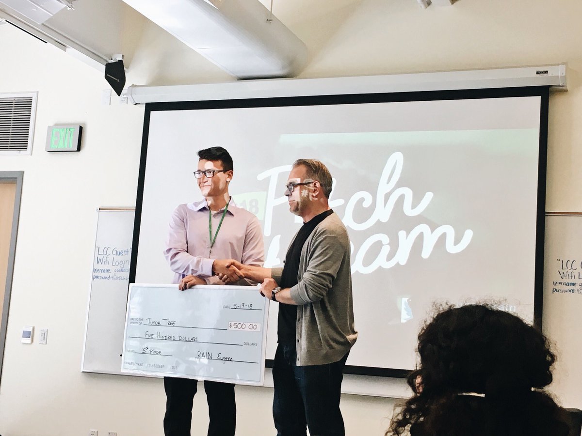 JoinTutortree's tweet photo. TutorTree places 3rd today in the @eugenerain #Pitchstream competition! Shoutout to one of our founders, Adrian, for holding it down today! #JoinTheTree 📚📈🎉 https://t.co/5iD95QsijJ
