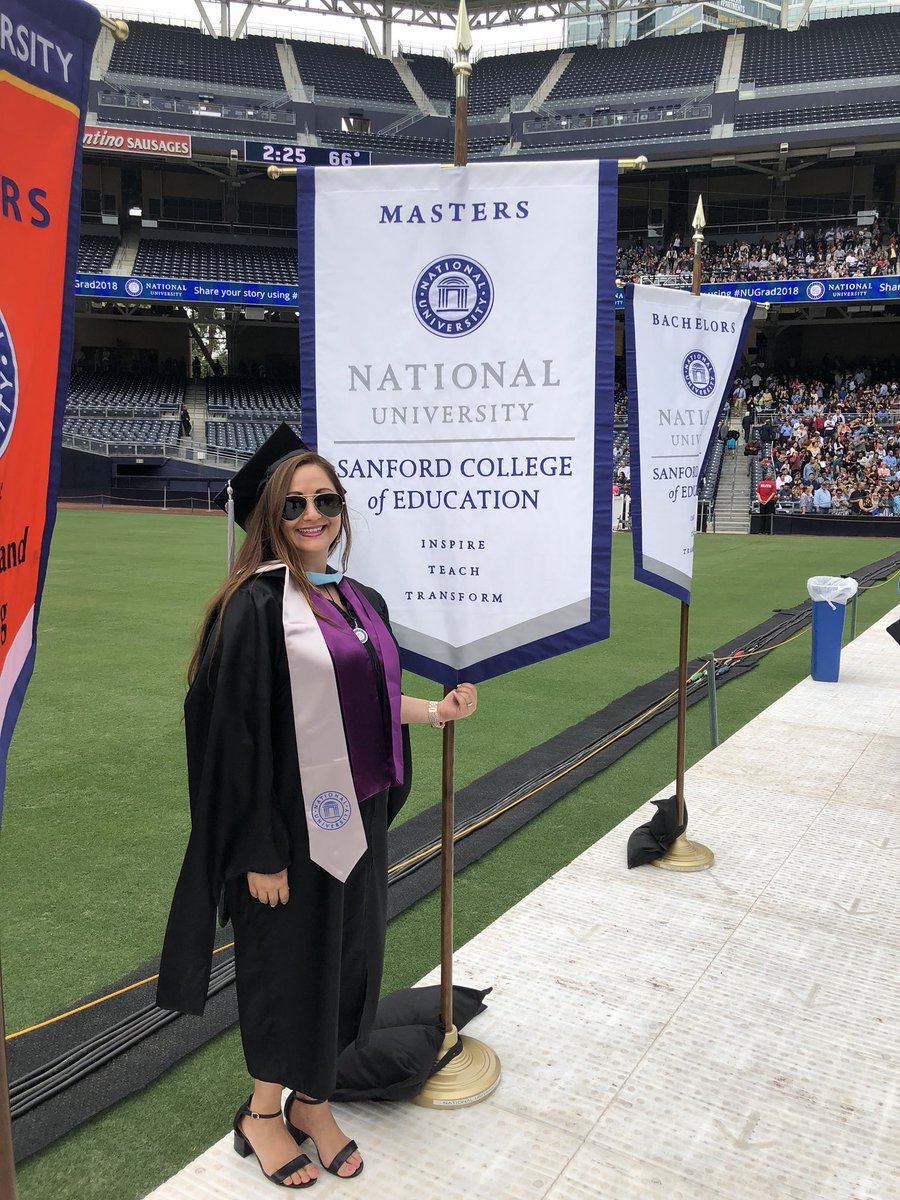 apsazul's tweet photo. #NUGrad2018 sharing a special moment with a wonderful colleague. #lifelonglearners #chooseEUSD https://t.co/gh4F7QCaO4