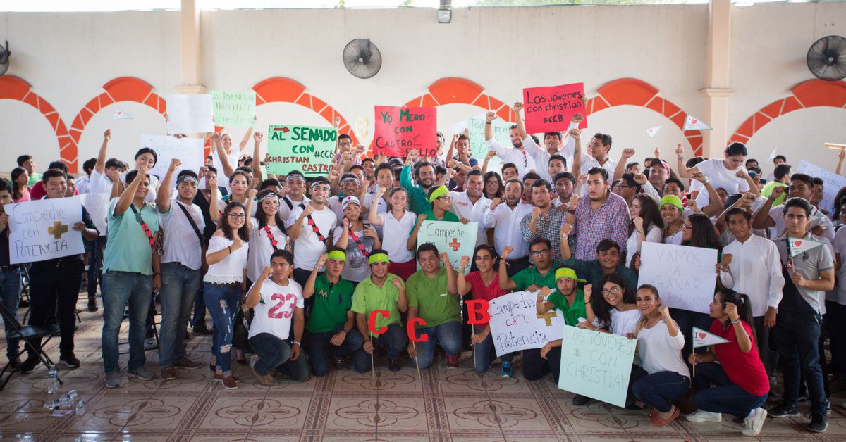 ChrisCastroB's tweet photo. Con los jóvenes impulsaremos el mejor #Campeche de todos los tiempos, ustedes son la pura potencia que necesitamos y vamos a darles las mejores herramientas para lograrlo. https://t.co/KTA72ekpAw