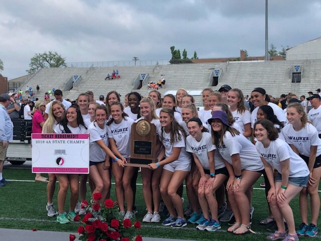 WHS_Girls_TF's tweet photo. STATE CHAMPIONS!!!
Waukee girls win the state meet with 122 points which is a 4A record for most points. Congrats to these wonderful, hard working, &amp; dedicated girls!
#RaiseTheLevel https://t.co/SbBLT3SqEq