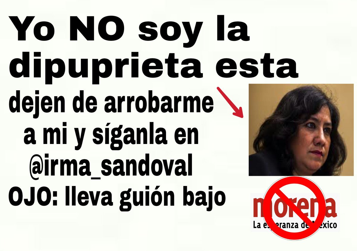 Irma Sandoval tweet media