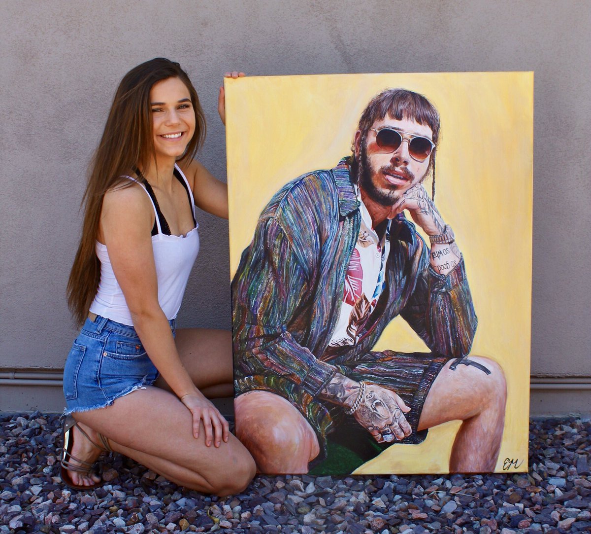 erinmcloughlin8's tweet photo. This ones for you @PostMalone 💛 https://t.co/WPiNMtllGT