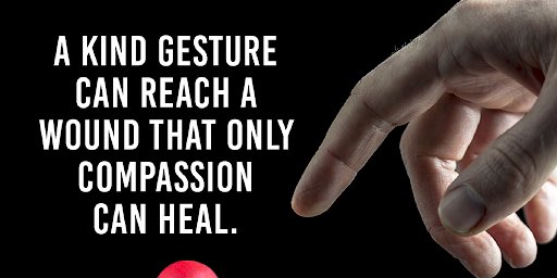TheZigZiglar's tweet photo. A kind gesture can reach a wound that only compassion can heal. #BeKind #ShowCompassion #Ziglar https://t.co/aD0as5IVFT