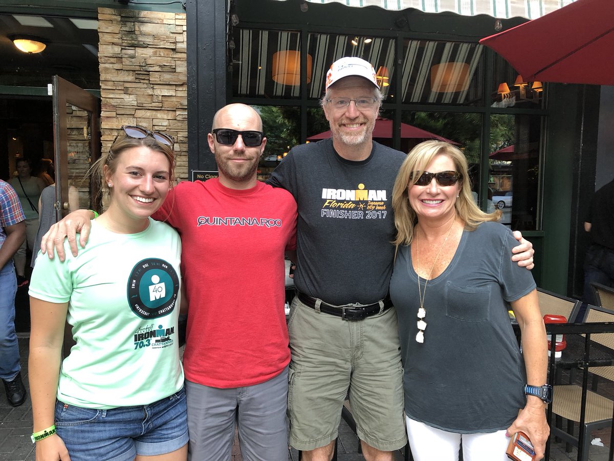 DianeGarland12's tweet photo. The night before the big race. @kimgarland @haleysmith614 @bauerruns #IronmanChattanooga70.3 #stateauto https://t.co/N9Jg3Y5tCr
