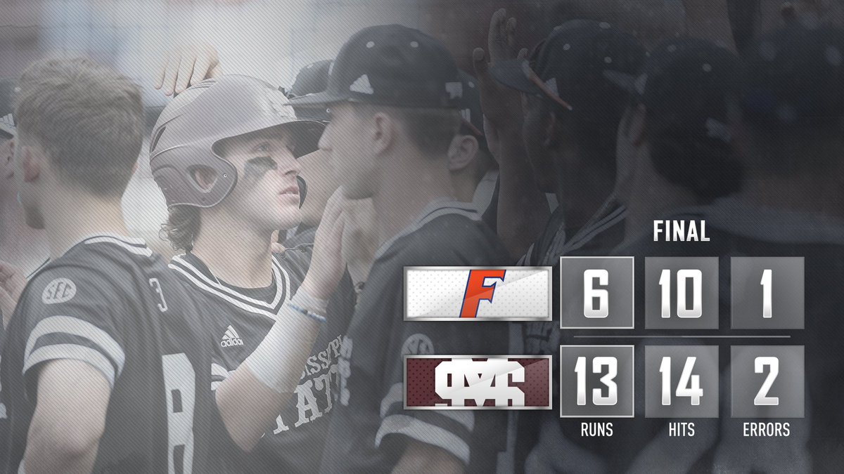 HailStateBB's tweet photo. BALLGAME! State completes the sweep of No. 1 Florida to close the regular season!

SEC Tournament on deck, Tuesday in Hoover

#HailState🐶 https://t.co/okQZdlyrm3