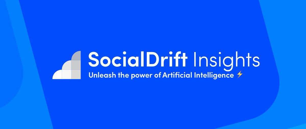 SocialDrift's tweet photo. Today we're introducing SocialDrift Insights! 🔑

With Insights, you can now see personalized actionable suggestions on how you can improve your account's performance! 📈 https://t.co/RLGRwl6uBa