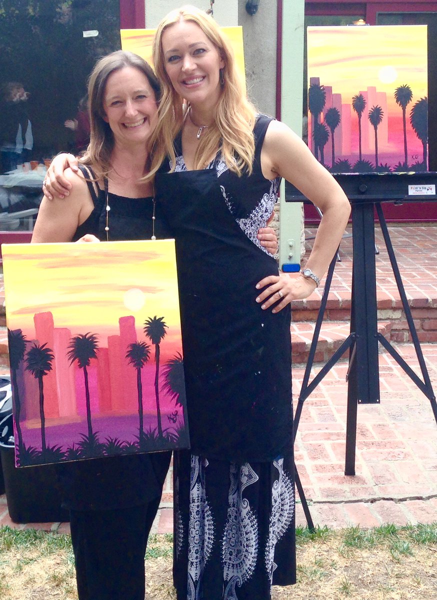 PaintSipParties's tweet photo. That was a ridiculous amount of #fun! Drinking #champagne and #painting with these lovely ladies was an awesome Saturday Paint ‘n Sip #Party!  And...we raised money for school! I LOVE MY JOB!!❤️💞🎨🎉 #paintandsipLA #paintandsip #lovemywork #fundraiser #creating #teacher #art https://t.co/rNyseclCku