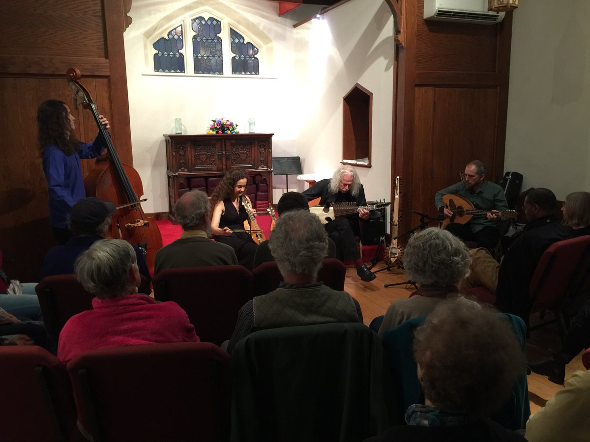 SuzanneOlbricht's tweet photo. Fabulous modern #modalmusic. #RossDaly and #KellyThoma from #Crete. With Tev Stevig and my son Michael Harrist. Tonight Bellows Falls VT and tomorrow Swedenborg Chapel Cambridge. Truly special music. Join us tomorrow. https://t.co/bGktOx3yAE