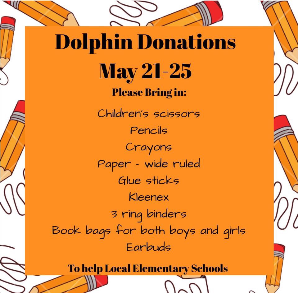 OLHS_SCA's tweet photo. Since the school year is almost over, bring in your extra school supplies to help out local Elementary Schools! You can bring in supplies anytime all week &amp; drop them off by the library! Also if you stay after school on Monday to help write notes of encouragement, you’ll get 🍦🍦 https://t.co/rfgOrZscMw