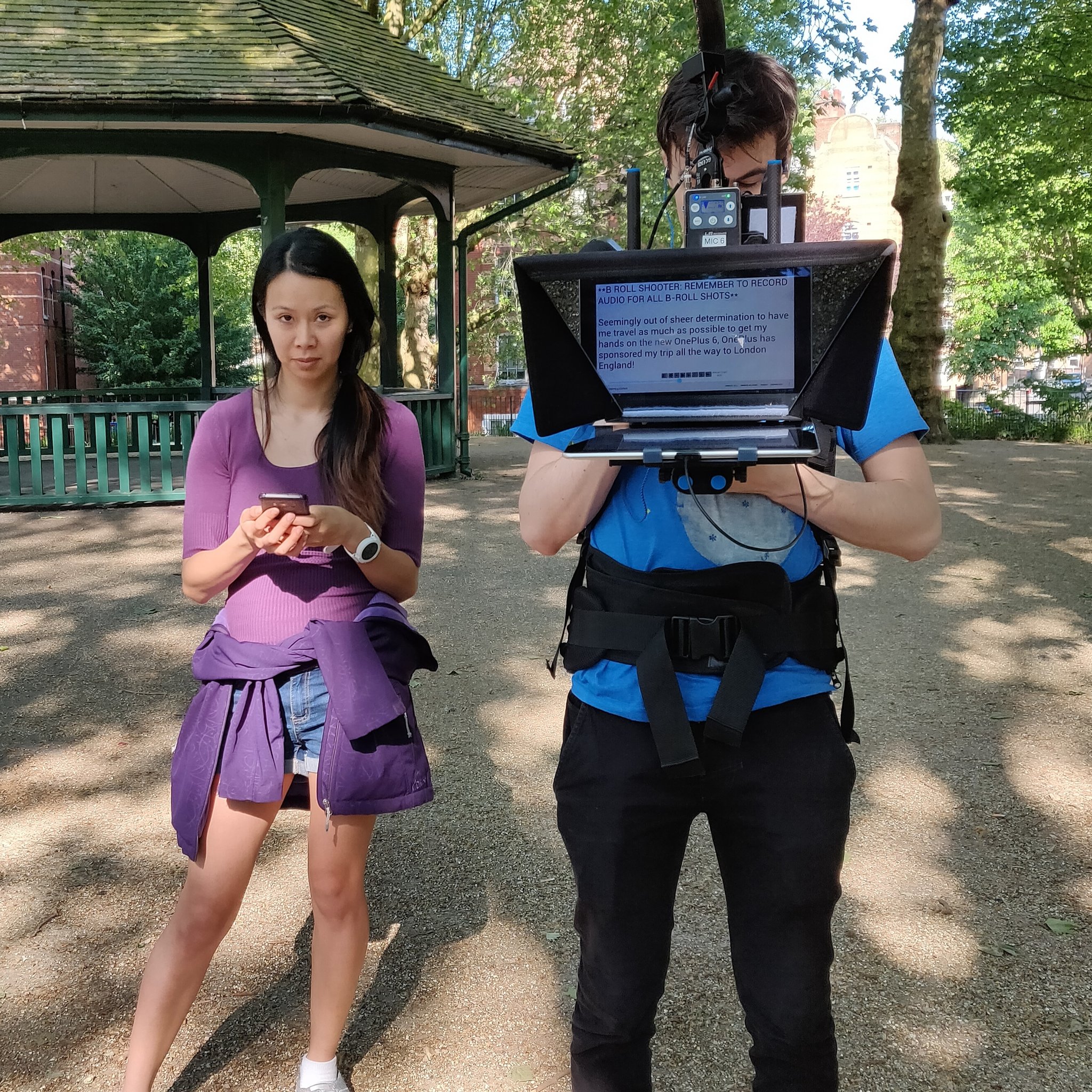Linus Tech Tips On Twitter A Wild Lmg Cameraman Appears He Is Joined By A Bored Wife Waiting For Her Vacation Time To Continue Yvonne H