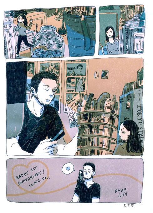 旦那が記念日に素敵な万年筆をくれてせっかくなので描いてみました。 