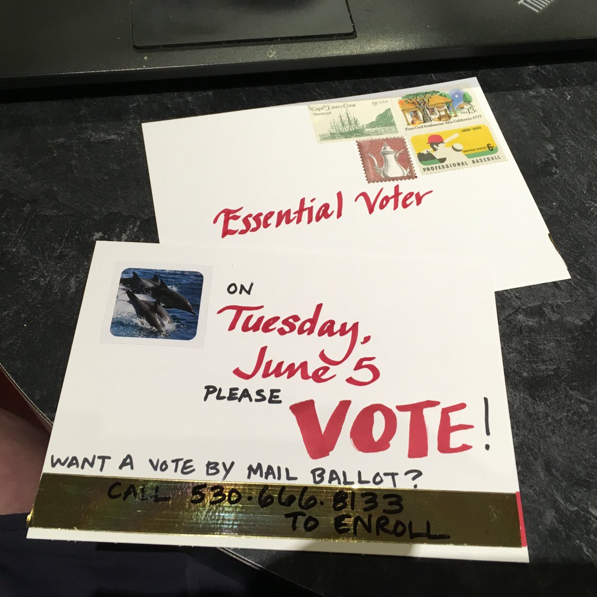 b_ribbons's tweet photo. #PostcardsToVoters #YoloStrong https://t.co/gTDx7QJyY4