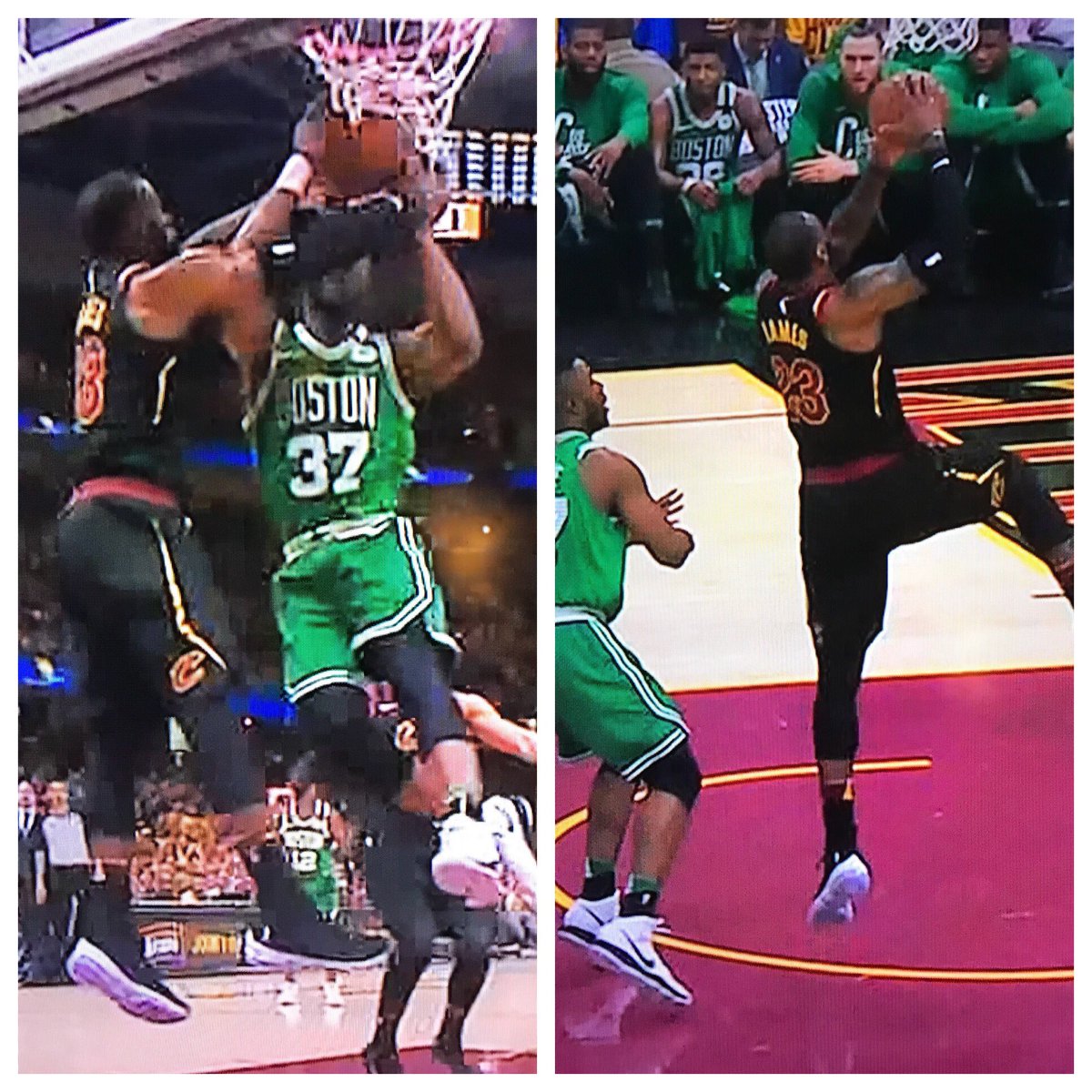 One is a no call &amp; the other is a foul