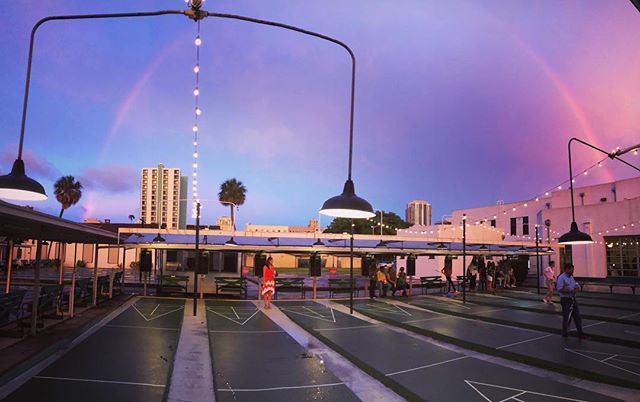 Rainbow over the courts. 🌈 (📷: <a href="/ellieally4/">Ally</a>) ift.tt/2wZneAc