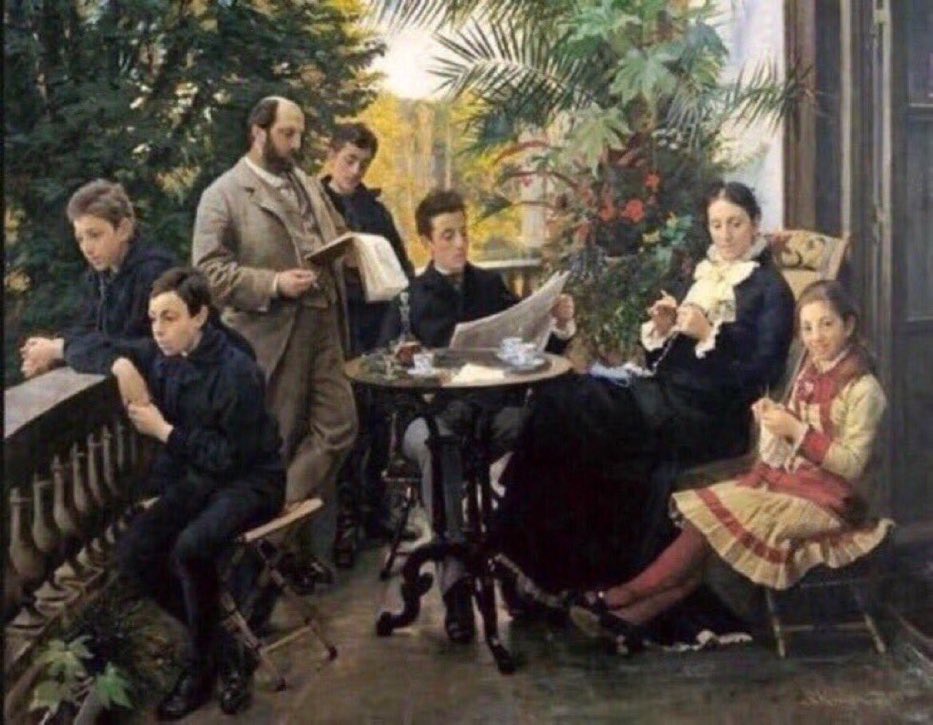 This is how people ignored each other before smartphones.
