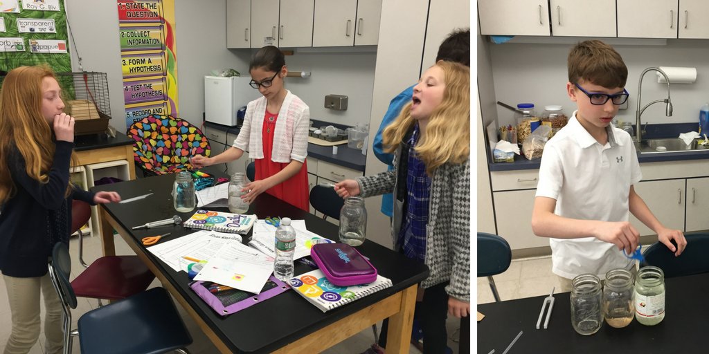 PennfieldSchool's tweet image. Making music - 5th graders experiment with vibrations to create musical instruments. #music #soundstudy