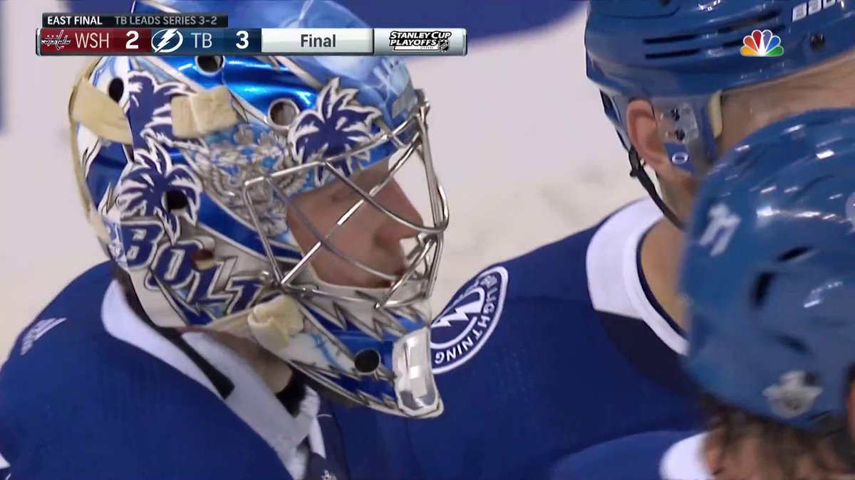 NBCSportsHockey's tweet photo. The @TBLightning take Game 5. They are one win away from the #StanleyCup Final. https://t.co/Ccm7MdhhzY