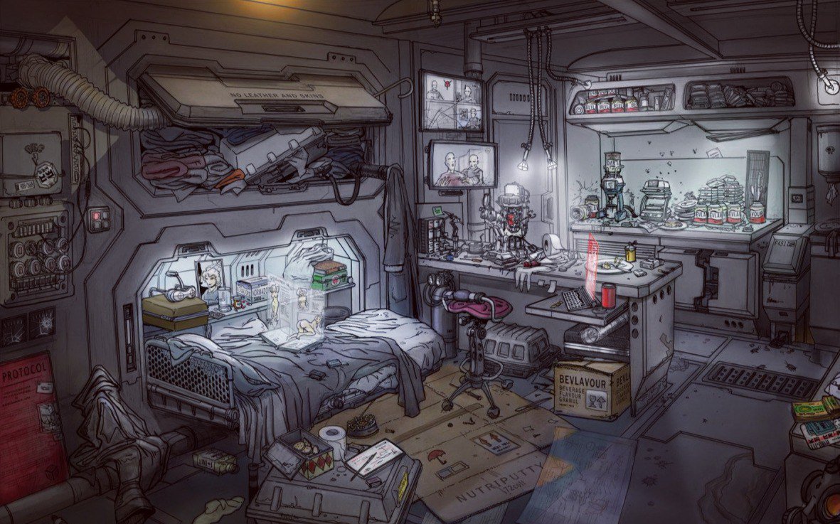 Арт комната Cyberpunk 2077