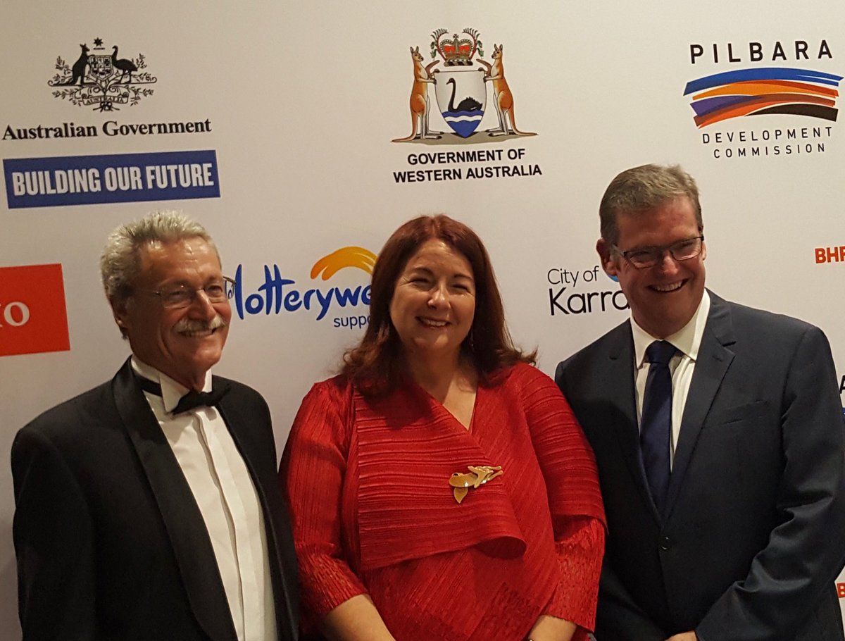Melissa4Durack's tweet photo. Magnificent opening event of #Redearthartsprecinct in Karratha. So proud that the Feds contributed $10m. Great to have Dr John McVeigh, Minister for Regional Development, with us in the Pilbara @JaneMarwick https://t.co/369tM0BA8X