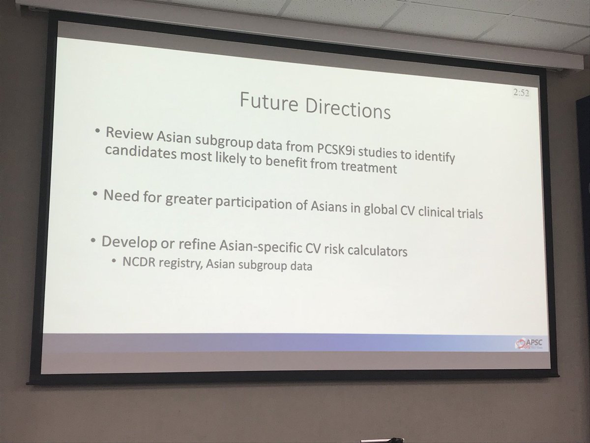 SethShayMartin's tweet photo. @DrEugeneYang discusses the FOURIER trial and clinical implications for Asian patients #APSC2018 #pcsk9i #evolocumab https://t.co/H1wkx1c7Qo