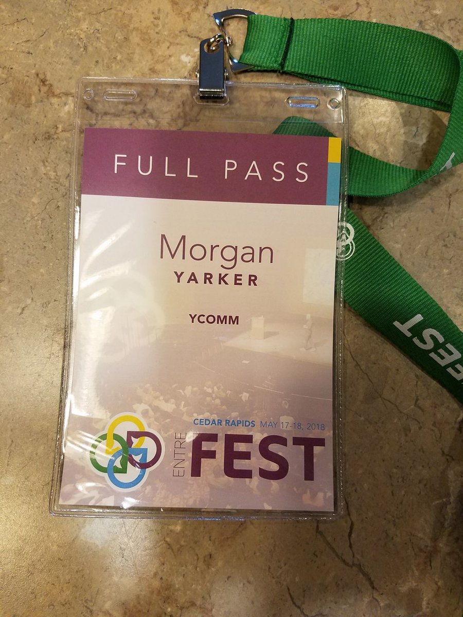 mbyarker's tweet photo. Stepped outside my comfort zone this week and took part in my first entrepreneurial networking event. Cedar Rapids has such a supportive community, I'm glad I'm starting up my first business here! #EntreFEST2018 https://t.co/70YyZKrhM6