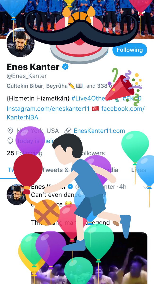 HavvaNJ5's tweet photo. @Enes_Kanter #HappyBirthdayEnesKanter 🎂🎈🎊🎉#EK00 #EK11 https://t.co/3Na5F80Ajl