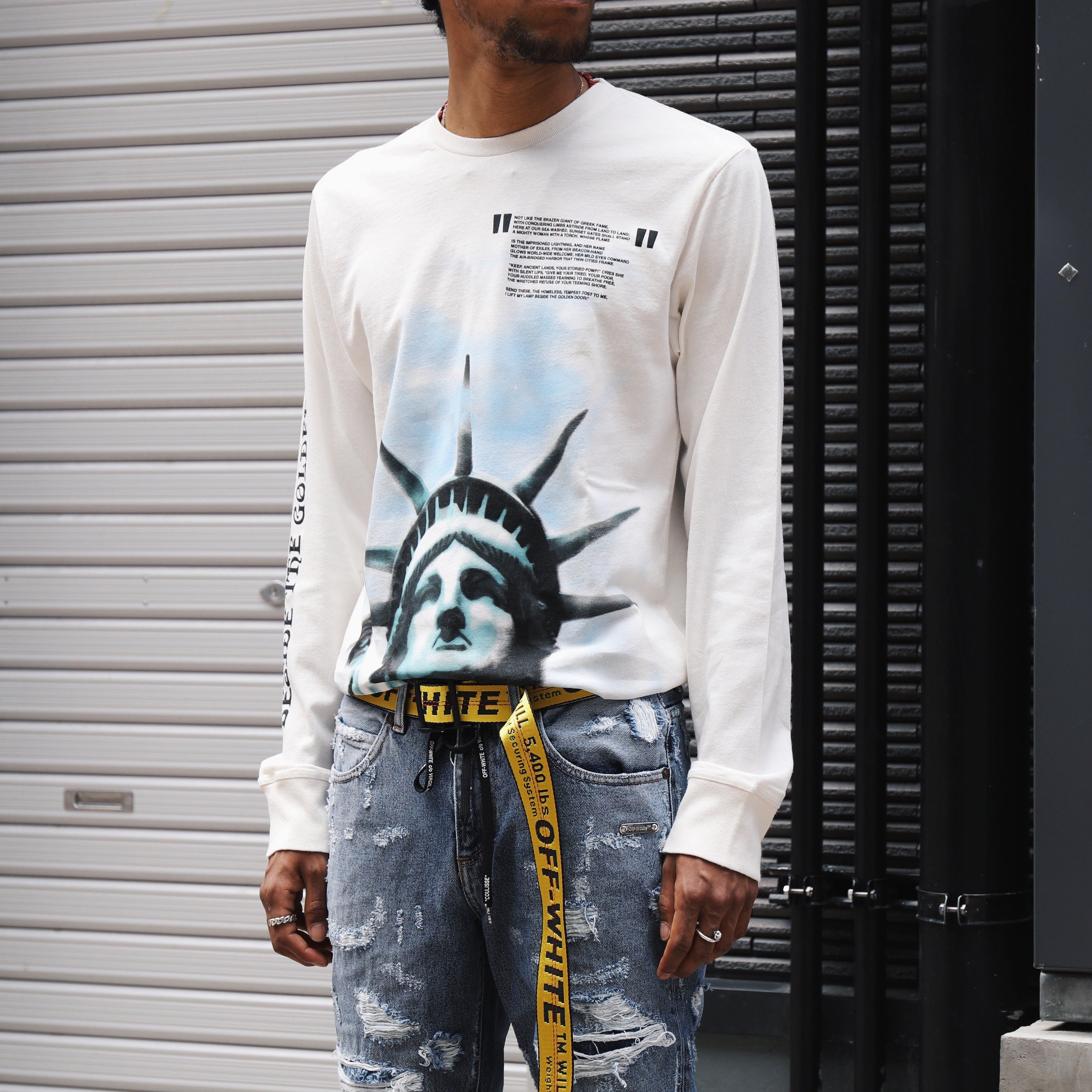 Off-White™ 自由の女神 長袖Tシャツ