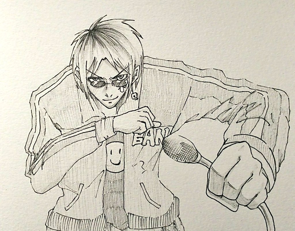simasiiima's tweet photo. 1番初めに描いた
ファンアートと同じ構図で
描きました。
また頑張って下さい…っ！
#天開司 https://t.co/pGfSDPKUum