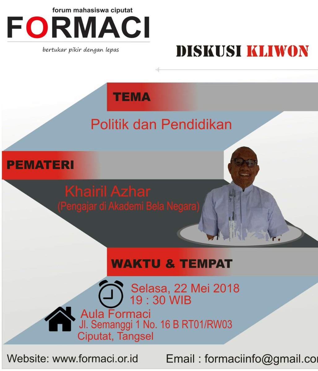 formacian's tweet photo. Mari berbuka puasa dengan diskusi kliwon 😊😊😊 https://t.co/fV1ATlU3eq