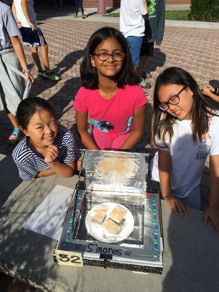 ichele_watson's tweet photo. A SUNNY day for a SUCCESSFUL Solar Oven Cook-Off !! Great job, boys and girls! @ccpssteam @collierschools @LaurelOakElem https://t.co/X8AMwU0aKu