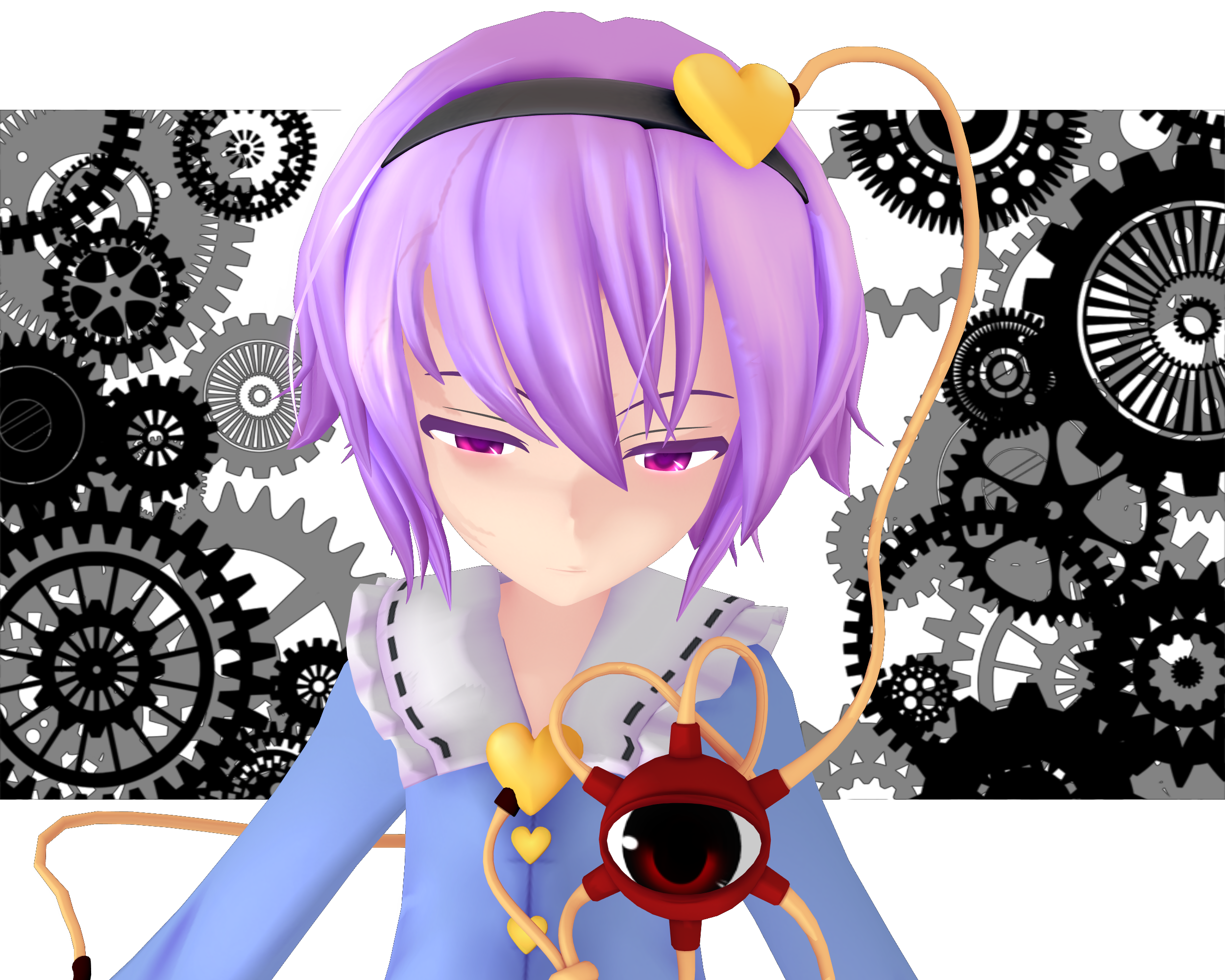 Mmder Kj さとりお姉ちゃんだって心が痛い時もあるんだから ４段階的にペインが増す心模様を表現しました 温かい平穏が一番だね お借りしたモデル 古明地さとり にがもん様 東方mmd 古明地さとり T Co A6wkhrfcas Twitter