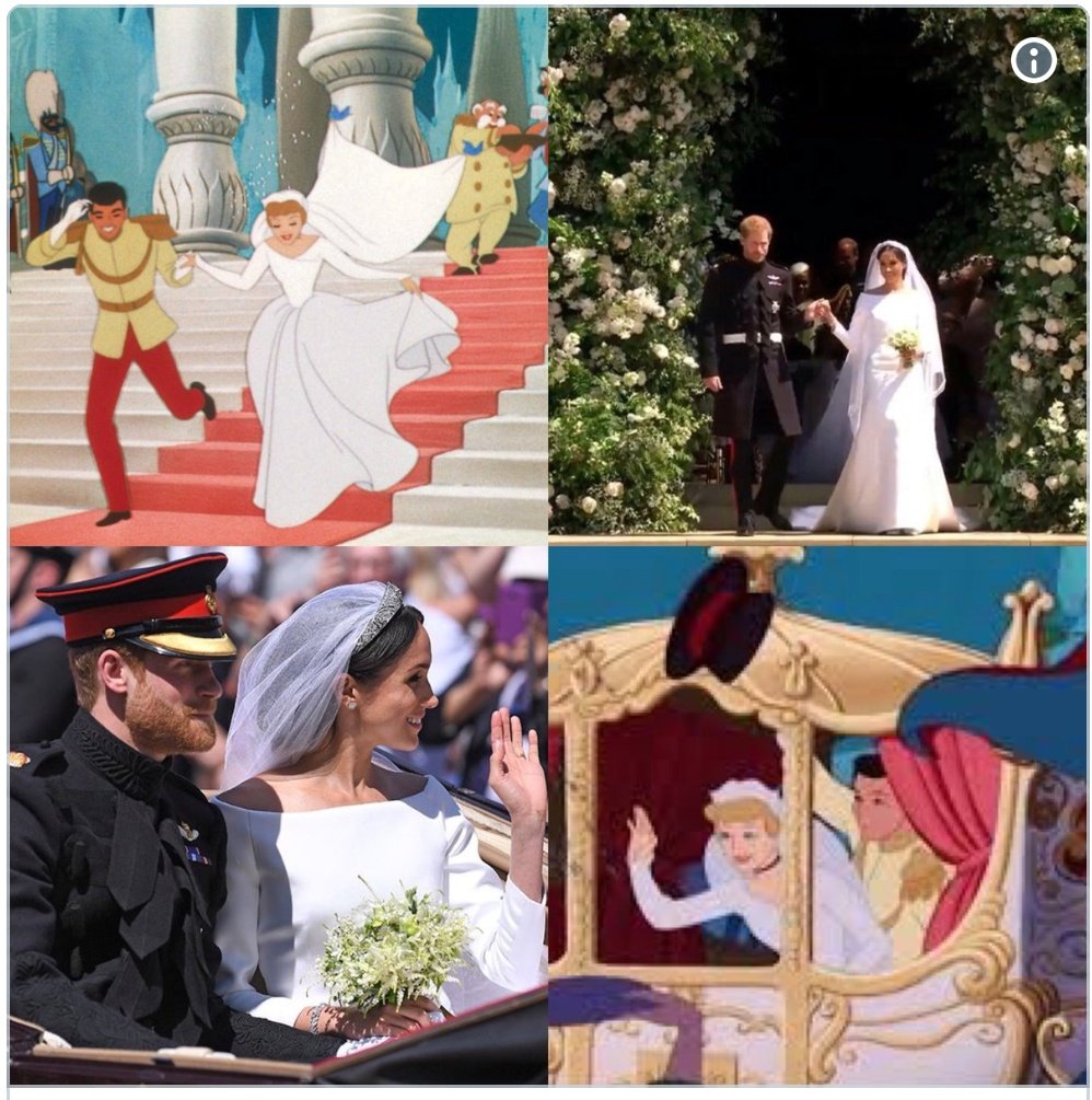 ElanicIndia's tweet photo. Megan Markle had her Cinderella moment 😍#RoyalWedding https://t.co/S59tPsjyty