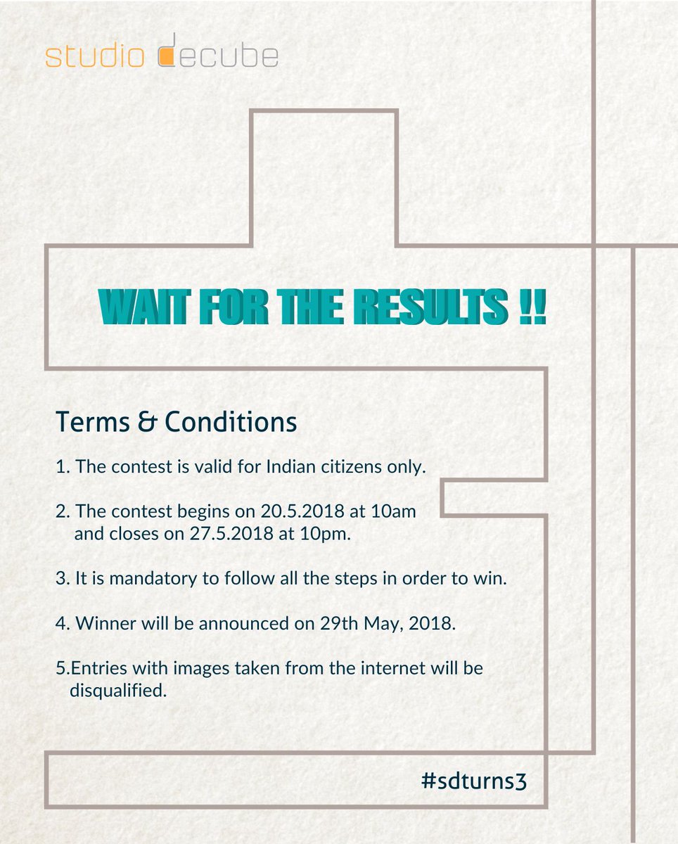 StudioDecube's tweet photo. #Contest Rules are out now! Head over to our #Facebook or #Instagram Page to participate in the contest! Hurry! #sdturns3 #birthdaygiveaway #birthdaymonth #turning3 #threeyears #may2018 #handcrafted #furniture #furnituredesign #giveaway #contestalert #staytuned #Interiors #table https://t.co/9FwokqqgIW