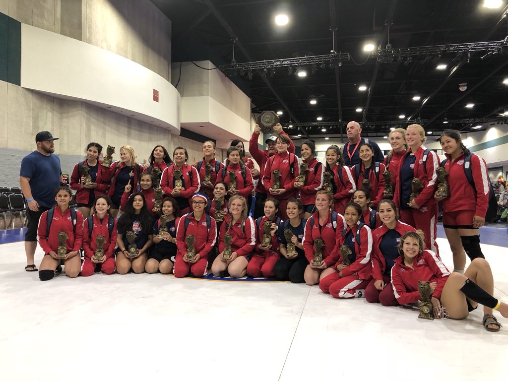 zepedacin_d's tweet photo. Today the IEWA Junior Women’s team became California’s State Champions in folkstyle #dayone now tomorrow we have to go back in there strong once again to become California’s State Champions in freestyle!💯💙❤️ #IEWAISCOMINGFORYOU https://t.co/jgoLfP0EEr