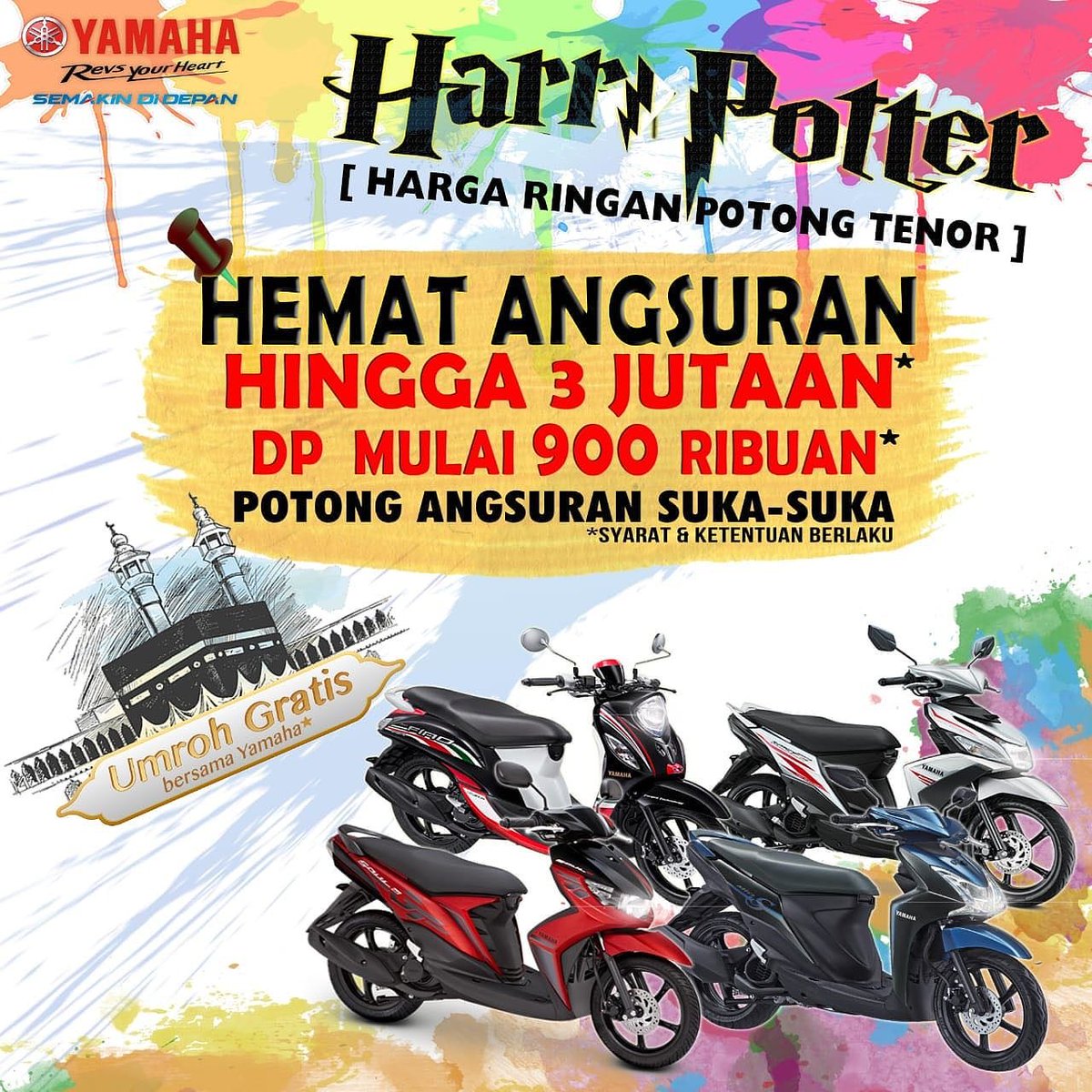 Ayuuuuuuuuu jgn lupa mampir sejenak kedealer kami PATMA MOTOR KM 4,5 Batu Ampar Balikpapan. Dan khusus dibulan ini kami memberikan promo 
# Uang Muka Murah
# Angsuran ringan dan 0% Bunga angsuran
# Potongan Tenor
# Umroh bersama YAMAHA. 
Info hub / wa 0813 4647 6820.