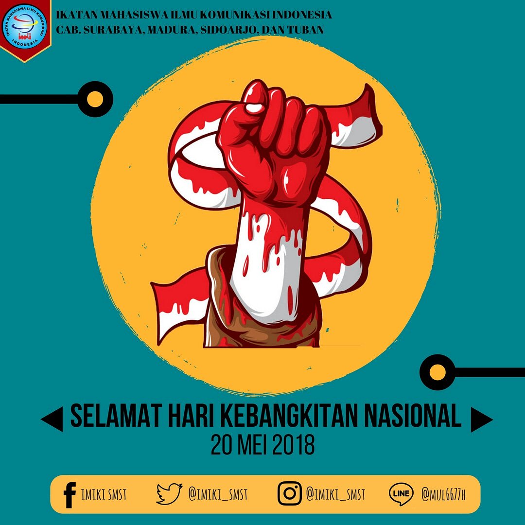 Selamat Hari Kebangkitan Nasional

Mari kita bangkitkan rasa semangat persatuan, kesatuan dan nasionalisme di Negeri tercinta ini, Negeri Indonesia

#harkitnas
#harikebangkitannasional
#IMIKI
#IMIKISMST
#ImikiBersatut
#imikiguyub