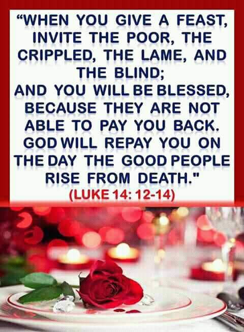 Always remember the needy