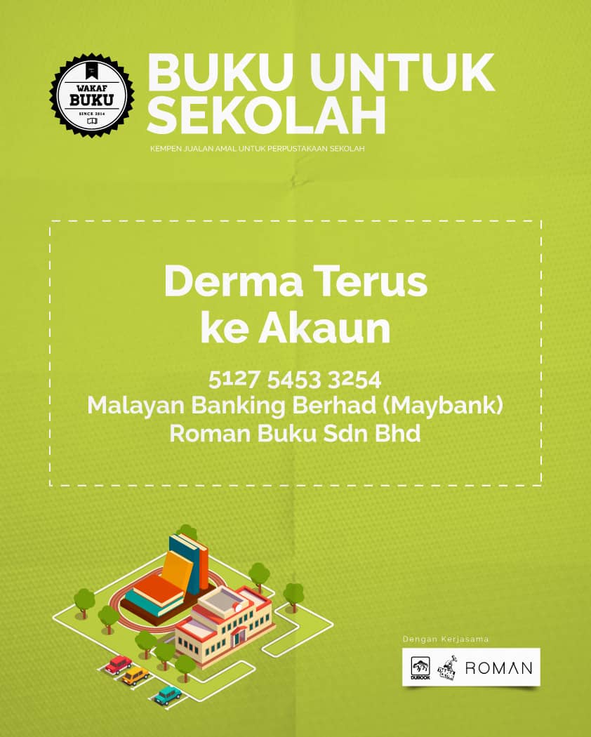 RealRomanBuku's tweet photo. Kempen Derma Buku Untuk Sekolah. Ini kerana perpustakaan di kebanyakan sekolah hanya memiliki buku lama yang tak menarik minat mereka membaca. Dan bila generasi kita tak membaca, selagi itu masyarakat kita takkan berubah. Mohon sumbangan kalian dan mohon RT &amp; sebarkan - admin https://t.co/KZs78hYNfb