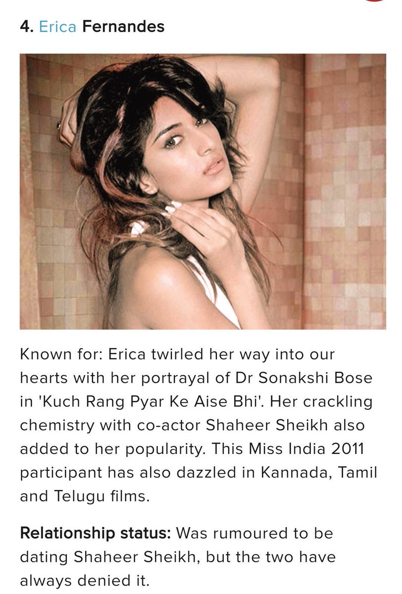Here's presenting you, the 4th most desirable woman on TV for the year 2017. <a href="/IamEJF/">Erica J Fernandes</a>