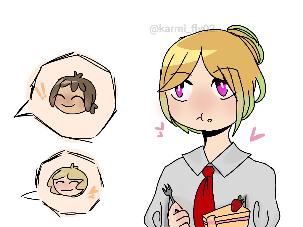 karmi_Fly02's tweet photo. #FNAFHS 🍰💙💚💛 https://t.co/NpoQBK9ahF