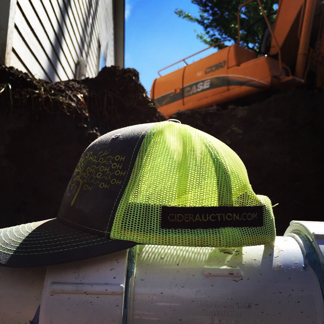 CiderAuction's tweet photo. Still fixing leaks at the #ciderbarn #irrigation #excavator but there is always a rainbow once the sprinklers work. https://t.co/4vmh8SfzQo