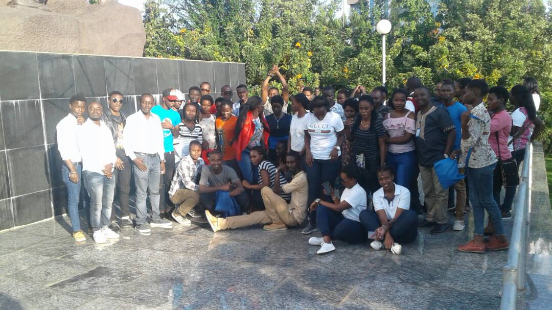 aimemuyombano's tweet photo. #KacyiruSector Youth representative @KacyiruYouth20 @Gasabo_District took step with determination as new generation "never again" #Kwibuka24 while were being taught about @RwandaParliamnt background &amp; #CAGMuseum. https://t.co/GqdoNzsbN1