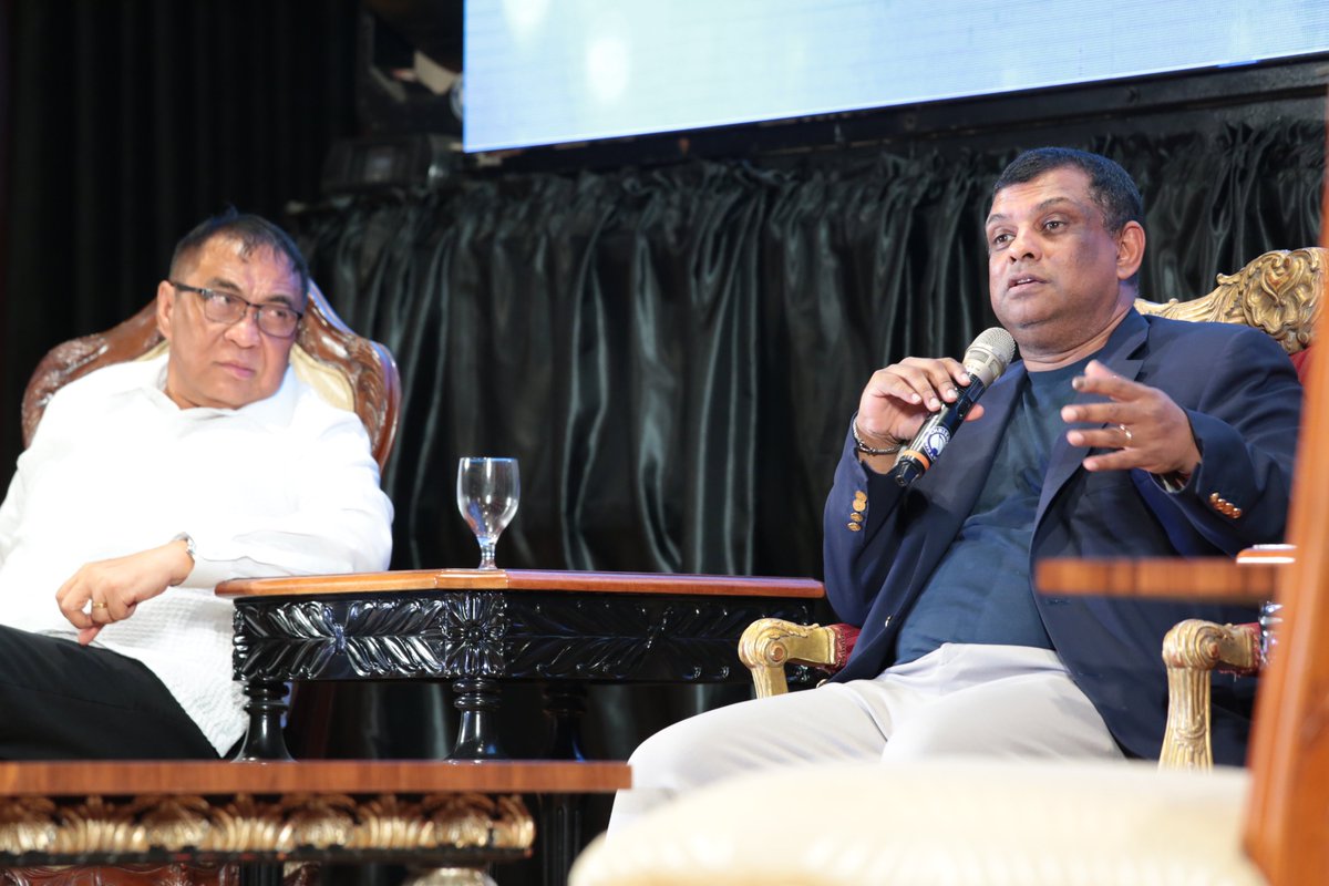 AirAsiaFilipino's tweet photo. #AirAsia Group CEO @tonyfernandes  at the  27th North Luzon Area Business Conference (NLABC)  held at the Laus Group Event Centre in City Of San Fernando. The conference is organized by the Pampanga Chamber of Commerce and Industry, Inc. (PamCham) https://t.co/BLHO9QOnNf